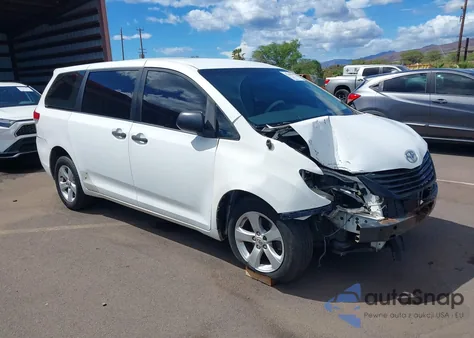 2011 Toyota Sienna Base V6 из США, поврежденный, VIN 5TDZK3DC5BS164903